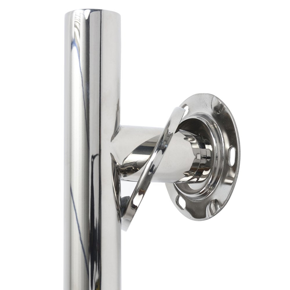 NRS Healthcare Stainless Steel Straight Grab Rail - 48cm - Bathroom Shower Aid Support Bar - Damaged Box