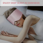 OLESILK Sleep Mask - 100% Natural Mulberry Silk Eye Mask - Large Pink Blindfold for Women & Men - Adjustable Strap - Damaged Box