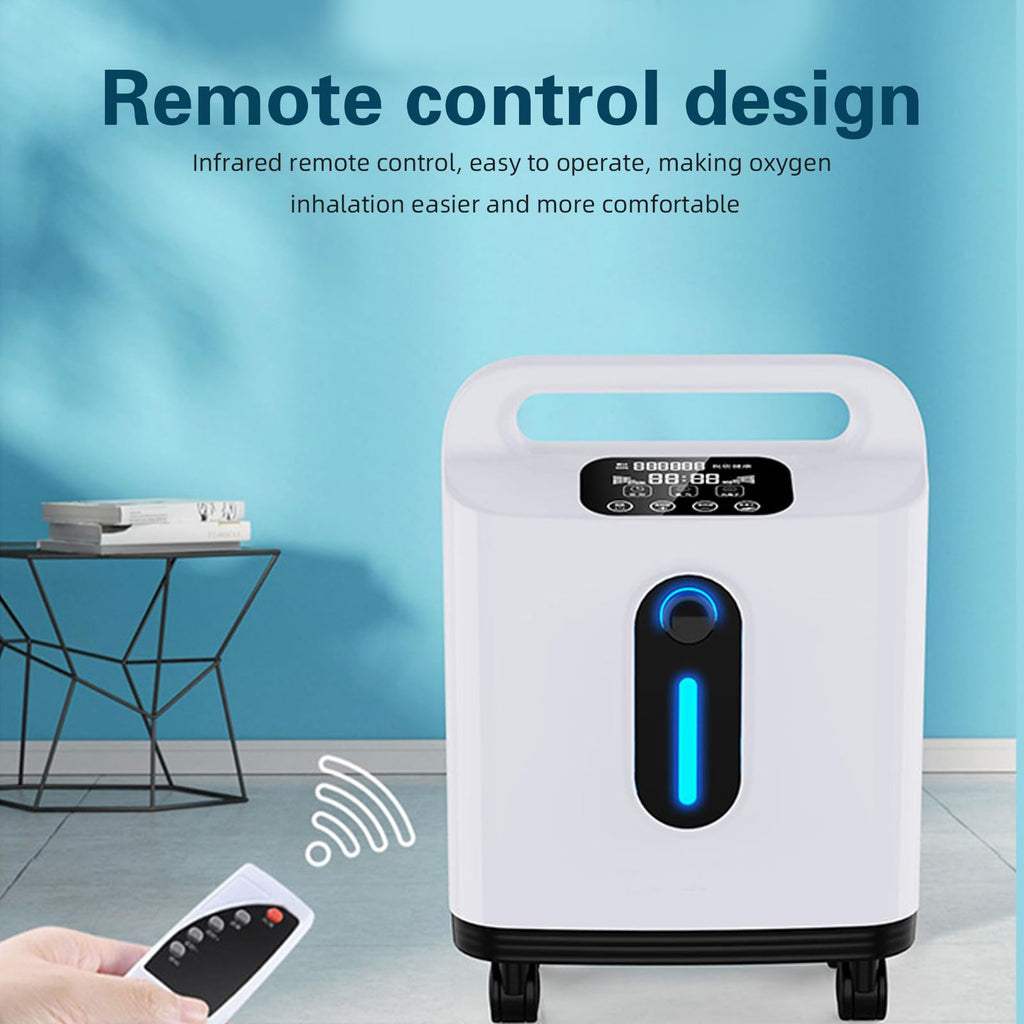 Portable Adjustable Flow Machine for Home Personal Care - Stable Continuous 2-9 L/MIN with Accessories - Damaged Box
