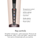Dyson Airstrait Wet to Dry Straightener Hair Styling Tool Ceramic Pink Rose Gold - Like New