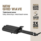 ghd Wave Triple Barrel Hair Waver - Professional Hair Styling Tool - Like New