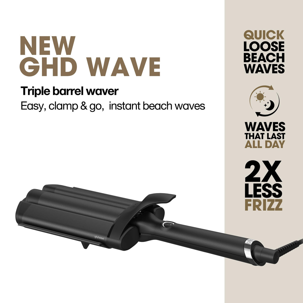 ghd Wave Triple Barrel Hair Waver - Professional Hair Styling Tool - Like New