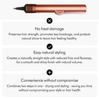 Dyson Airstrait Straightener and Dryer - Amber Silk Pink Champagne - Wet to Dry Hair Styler - Damaged Box