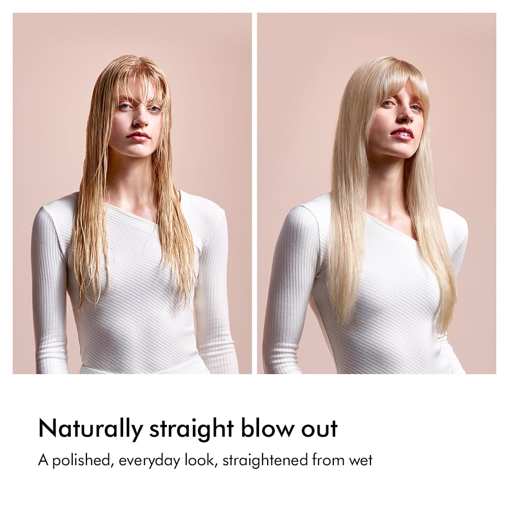Dyson Airstrait Straightener and Dryer - Amber Silk Pink Champagne - Wet to Dry Hair Styler - Damaged Box