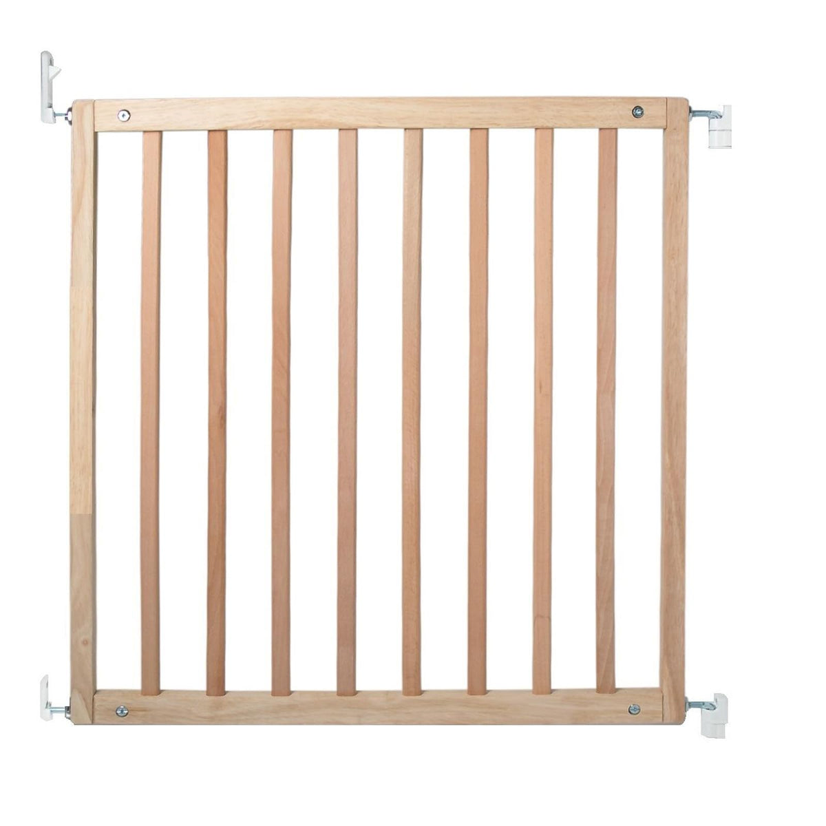Safetots Simply Secure Wooden Stair Gate - Natural Wood - 72-79cm Screw Fit Baby Safety Barrier - Damaged Box