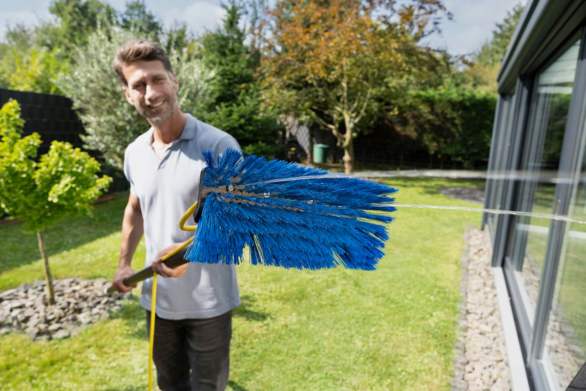 UNGER HighFlow Window & Solar Panel Cleaning Kit 6m Telescopic Pole Brush - Water Fed System - Like New