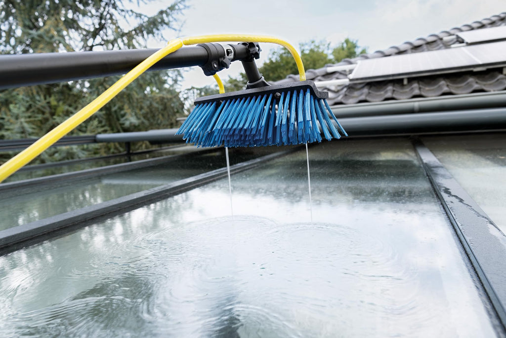 UNGER HighFlow Window & Solar Panel Cleaning Kit 6m Telescopic Pole Brush - Water Fed System - Like New