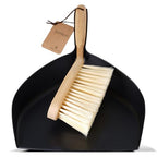 ENA Living Bamboo Dust Pan & Brush Set - Eco-Friendly Dustpan Sweeping Brush - Household Cleaning Tool - Like New
