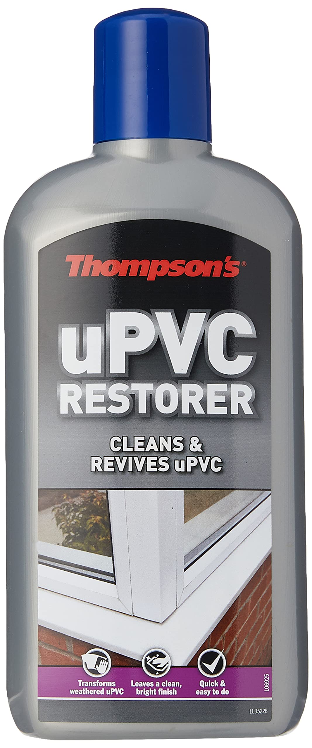 Thompsons UPVC Restorer - White Plastic Cleaner & Restorer - 480ml Bottle - Damaged Box