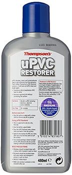 Thompsons UPVC Restorer - White Plastic Cleaner & Restorer - 480ml Bottle - Damaged Box