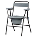 NRS Healthcare Folding Portable Commode - Non Slip Toilet Chair - Medical Aid - Very Good
