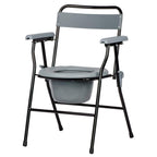 NRS Healthcare Folding Portable Commode - Non Slip Toilet Chair - Medical Aid - Very Good
