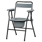 NRS Healthcare Folding Portable Commode - Non Slip Toilet Chair - Medical Aid - Very Good