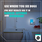 MAX STEM 2X LED Light Trap Refills - 2 Pack - Fly Gnat Moth Insect Catcher - Indoor Protection - Insecticide-Free Odourless - New