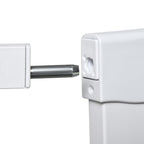 PawHut Pressure Fit Safety Gate Auto Close Door 75-82cm White Pet Dog Baby Child Safety Barrier - Very Good