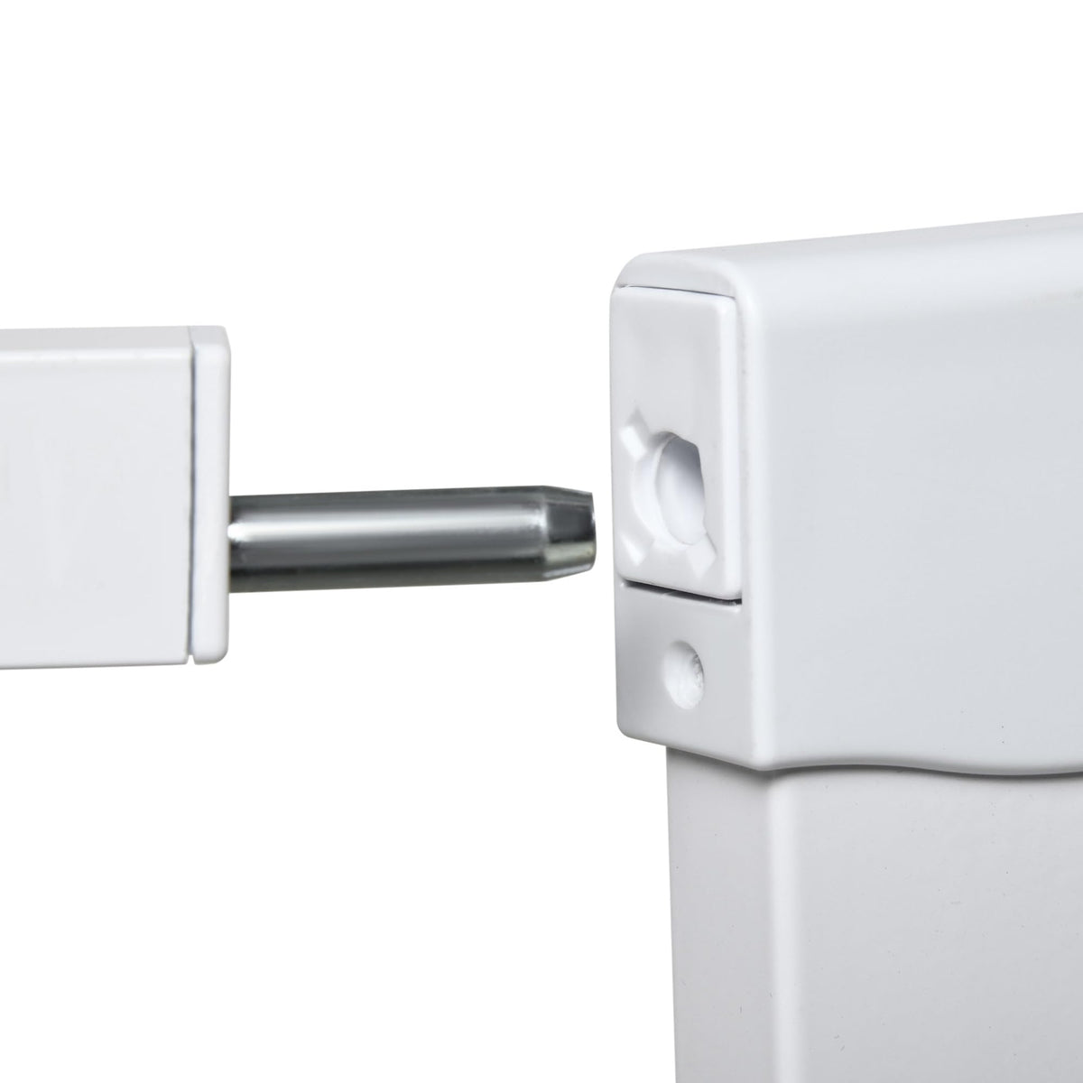 PawHut Pressure Fit Safety Gate Auto Close Door 75-82cm White Pet Dog Baby Child Safety Barrier - Very Good