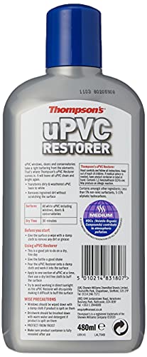 Thompsons UPVC Restorer - White Plastic Cleaner & Restorer - 480ml Bottle - New