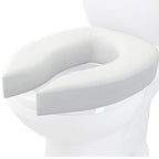 Homecraft Padded Raised Toilet Seat - 10cm Elevated Comfort Support - White - For Elderly Disabled - Damaged Box