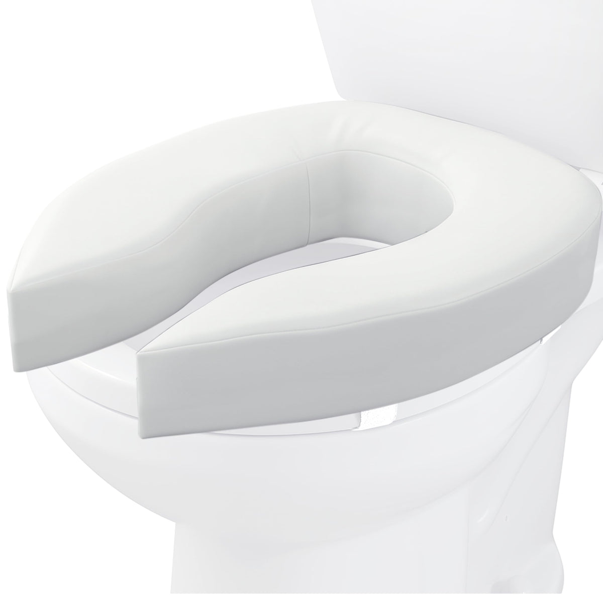 Homecraft Padded Raised Toilet Seat - 10cm Elevated Comfort Support - White - For Elderly Disabled - Damaged Box