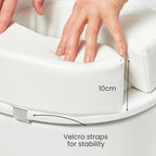 Homecraft Padded Raised Toilet Seat - 10cm Elevated Comfort Support - White - For Elderly Disabled - Damaged Box