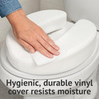 Homecraft Padded Raised Toilet Seat - 10cm Elevated Comfort Support - White - For Elderly Disabled - Damaged Box