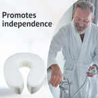 Homecraft Padded Raised Toilet Seat - 10cm Elevated Comfort Support - White - For Elderly Disabled - Damaged Box