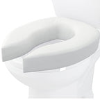 Homecraft Padded Raised Toilet Seat - 10cm Elevated Comfort Support - White - For Elderly Disabled - Damaged Box