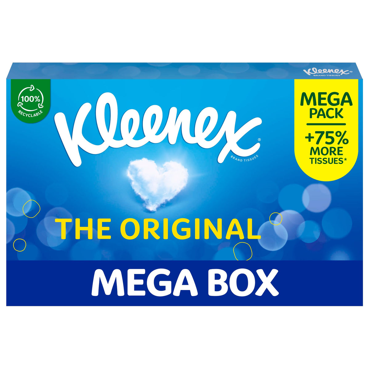 Kleenex Original Facial Tissues Mega Pack – 12 Boxes 1344 Sheets – Bulk Soft Tissue - Damaged Box