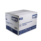 Aura V-Fold Paper Hand Towels - 1 Ply Blue Recycled - 3600 Sheets Bulk Pack - New