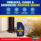 Jeyes Drain Unblocker 1L - Powerful Liquid Cleaner for Blocked Pipes - New
