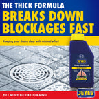 Jeyes Drain Unblocker 1L - Powerful Liquid Cleaner for Blocked Pipes - New