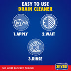 Jeyes Drain Unblocker 1L - Powerful Liquid Cleaner for Blocked Pipes - New
