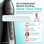 COSLUS Water Flosser Cordless - Portable Oral Irrigator 300ML - 5 Jet Tips Rechargeable - IPX7 Waterproof Black - Teeth Braces Cleaner - Damaged Box