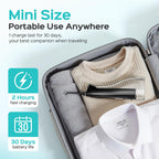 COSLUS Water Flosser Cordless - Portable Oral Irrigator 300ML - 5 Jet Tips Rechargeable - IPX7 Waterproof Black - Teeth Braces Cleaner - Damaged Box