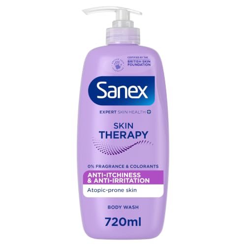 Sanex Skin Therapy Anti-Irritation Body Wash 720ml Pump Dispenser - Sensitive Skin Shower Gel - New