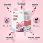 AYMES High Protein Shake Powder - Strawberry Flavour - 7 Servings - Nutritional Supplement Drink - Damaged Box - BBE 11/2027