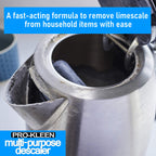 Pro-Kleen Descaler Liquid 5L - Multi-Purpose Fast-Acting Limescale Remover for Coffee Machine Kettle Iron Shower Head Taps - Damaged Box