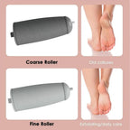 Electric Foot File Callus Remover - USB Rechargeable Waterproof Pink Pedicure Tool for Cracked Heels - 2 Heads - Damaged Box