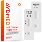 AYDMED Helicobacter Pylori Test Kit - H. Pylori Rapid Detection - 2 Pack Home Screening - Damaged Box - BBE 05/2027
