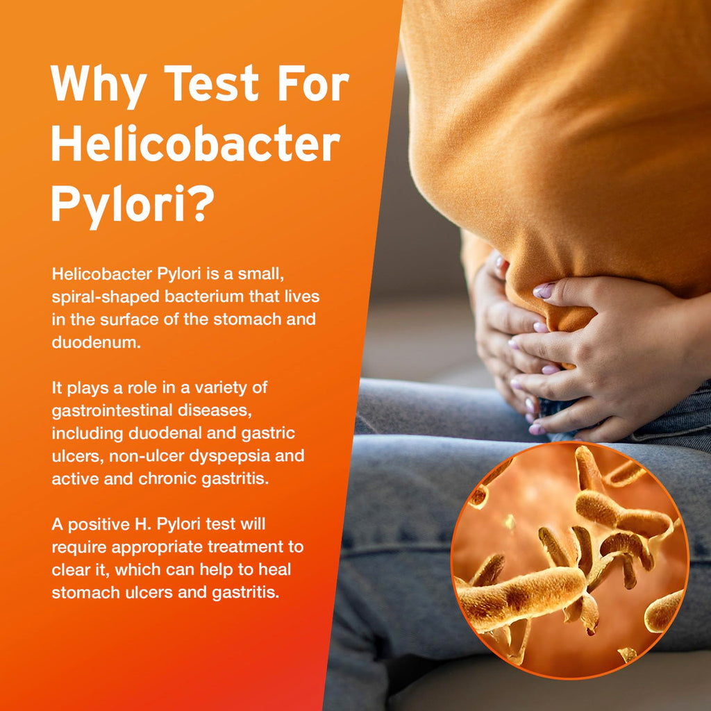 AYDMED Helicobacter Pylori Test Kit - H. Pylori Rapid Detection - 2 Pack Home Screening - Damaged Box - BBE 05/2027