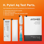 AYDMED Helicobacter Pylori Test Kit - H. Pylori Rapid Detection - 2 Pack Home Screening - Damaged Box - BBE 05/2027