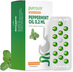 Purosure Peppermint Oil Capsules - 84 Softgels, Enteric Coated, Gastro-Resistant, Digestive Support Mint - New - BBE 11/2028