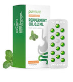 Purosure Peppermint Oil Capsules - 84 Softgels, Enteric Coated, Gastro-Resistant, Digestive Support Mint - New - BBE 11/2028