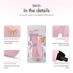 SMUG Blackout Sleep Eye Mask - Eyelash Extension Friendly - Adjustable Strap - Candy Shop Pink - Damaged Box