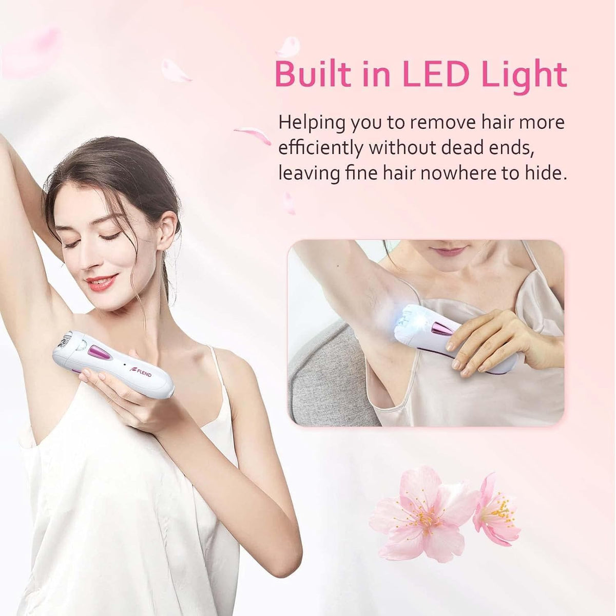 Smooth Glide Epilator for Women - Face Legs Bikini Hair Remover - Smooth Glide E-pilator - Damaged Box
