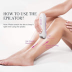 Smooth Glide Epilator for Women - Face Legs Bikini Hair Remover - Smooth Glide E-pilator - Damaged Box