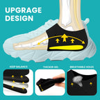Promifun Heel Cup Protectors - Plantar Fasciitis Gel Heel Cushion Pads - Heel Spur, Achilles Tendinitis, Pain Relief - Black Large - Damaged Box