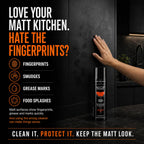 VuPlex Matte Maxx Matt Kitchen Cleaner Spray - Cupboards Doors - 240ml - Streak-Free Finish - Damaged Box