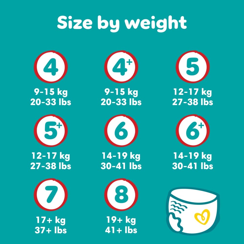 Pampers Baby Dry Nappies Size 8 - 22 Pack - Overnight Protection - New