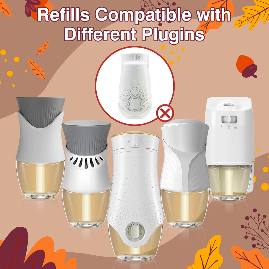 Scent-Hi Plug-In Air Freshener Refills 12 Pack - Compatible Air Wick & Glade Scent Diffuser Oil - Damaged Box